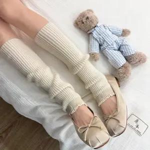 [더봉][5가지컬러] 베이직 골지 레그워머 (뒷꿈치고리)니삭스