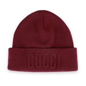 [구찌] 키즈 자수 로고 울 니트 비니(다크레드) 798459 4K206 6000