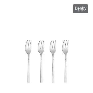 [덴비](의정부점) 커트러리 티포크 세트[4P] (리니어 무광 실버 / 스파이스 유광 실버)