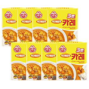 오뚜기 3분 카레 약간매운맛 200g 8개