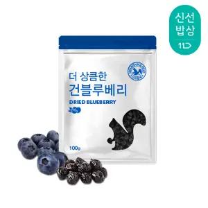 [산과들에] 건블루베리 100g x 4봉 / 총 400g 신선한 건과 건과일 간식 블루베리