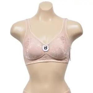 폭스 조끼형 브라 망사레이스 플라워자수 B컵 (WFH2ILY)