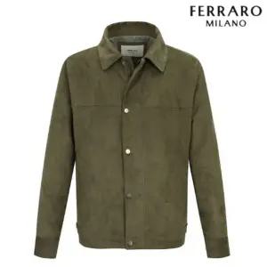 [페라로밀라노]스웨이드 집업 점퍼 카키 AM0FOJN10126_s