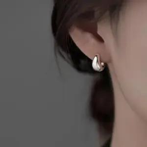 925 미니 볼륨 물방울 볼드 원터치 귀걸이 N220