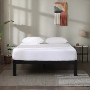 [지누스]퀵스냅 침대 프레임 블랙 (슈퍼싱글)