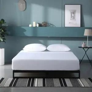 [지누스]트리샤 침대 프레임 블랙 (퀸)