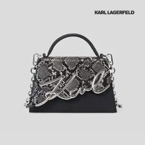 [246W3095] 칼라거펠트 K 시그니처 스몰미디움 크로스바디백