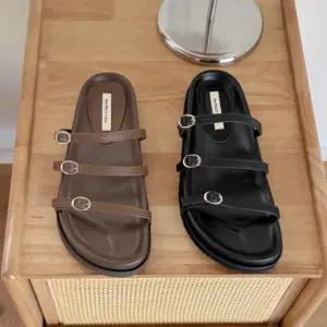 여성용 편안한 스트랩 버클 샌들