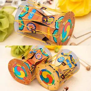 장구 만들기 악기 종이 미술 어린이 유아 초등 키트 음악 수업 전통 어르신 미니 놀이