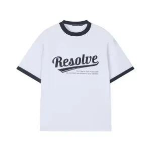 [롯데백화점]클라이드앤 남성 래터링 넥배색 반팔티셔츠 FPCTS302-BS