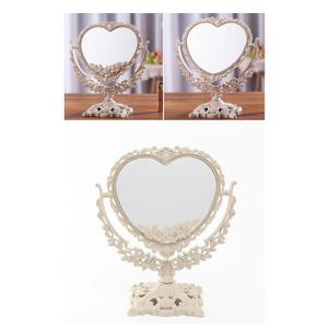 화려한 앤틱 360도 회전 하트 탁상 거울 백화점 디자인 책상 신혼선물 스탠드 여자 집