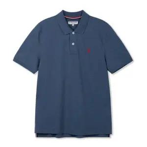 [U.S. POLO ASSN.] 남성 여름 폴로티셔츠_멜란지블루