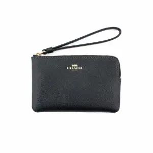 [백화점 AS 가능] 코치 파우치 여성 클러치백 미니 가죽 캔버스 손목지갑 블랙 CV396IMBLK