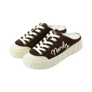 [롯데백화점]널디 여성 러블리 레터 코듀로이 뮬 운동화 PNEW24SH02