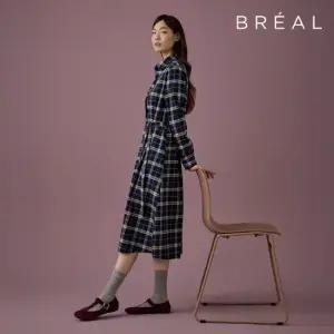 브리엘 25FW 소프트 체크 셔츠 원피스 1종