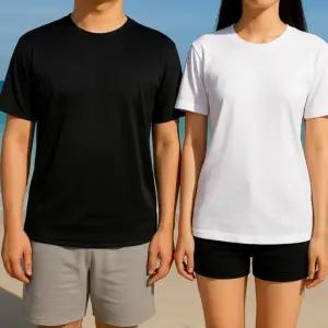 기능성 시원한 냉감 반팔 티셔츠 쿨티 기본 무지 쿨 흰티 라운드 남자 여성 쿨 남녀공용 운동복 헬스복