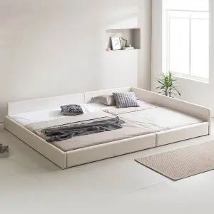 [인홈] 라온 슬림 저상형 패밀리 침대프레임 Q+Q