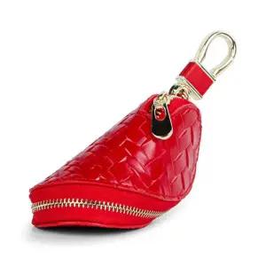 세련된 키홀더 격자 무늬 소가죽 WD17CF4