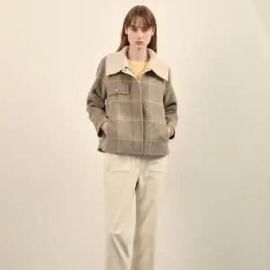 [올리비아로렌] HC03 A라인 체크소재 핸드메이드 자켓 VOC FU4W 9431 (S41217985)