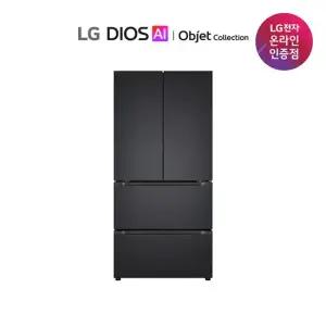 LG 디오스 AI 오브제 김치톡톡 4도어 1등급 491L Z490MMMF11