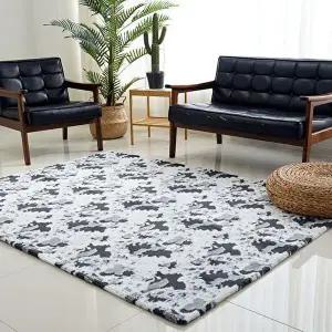 고품질 10mm 그레이모노 단모 극세사 카페트 대형 150 x 200 오크나무자리 청대나무자리 마작자리 WFH1ZMA