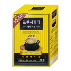 [ 구매쎈스 GUSSEN ] 부드러운 악마의유혹 프렌치카페 커피믹스 100T 무지방우유