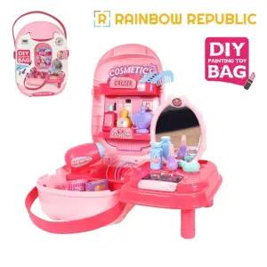 DIY 화장대놀이 가방/어린이메이크업/장난감/어린이/화장품/세트/미용/놀이/화장대/여아/선물/공주/유아/여