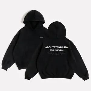 어바웃스탠다드 트루에센셜 오버핏 후드 티셔츠 특양면 쭈리 피그먼트 기모