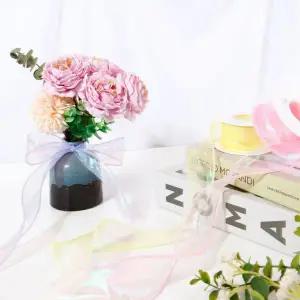 오로라 청청잡리본 오간자리본 선물 포장 끈 4cm X 9M