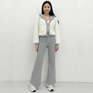 금찌 유니온 뽀글이 후드 집업 팬츠 세트 JK7621S