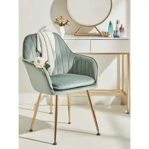 북유럽 골드벨벳 암체어 1인 의자 거실 식탁