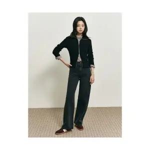 빈폴 BEANPOLE LADIES B. my 골지 투웨이 칼라 집업 블랙 BF5841N015 408292