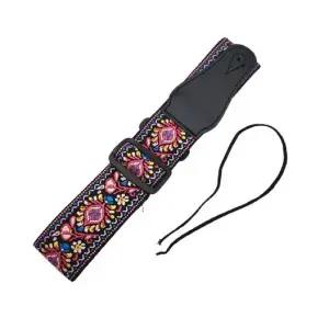 [하프클럽/]기타멜빵 기타스트랩 자수문양 악기 악기소품 부품