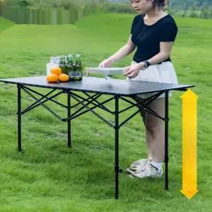 캠핑용 높은테이블 초경량 접이식 높이조절 야외
