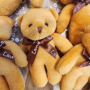 베이지 베어 인형키링 곰 열쇠고리 WB77E73