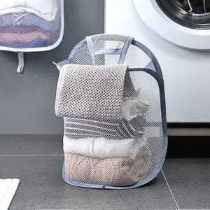 빨래바구니 다용도 벽걸이형 메쉬 바구니 (WFK9GMQ)