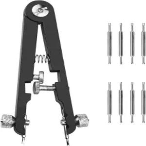 시계 스프링 바 플라이어 도구 팁 핀 10개가 있는 6825 팔찌 제거기 손목 밴드 스트랩 제거 수리를 위한