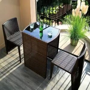 라탄 야외 테이블 의자 식탁 가구 세트 카페 테라스 쇼파 탁자 옥상 발코니