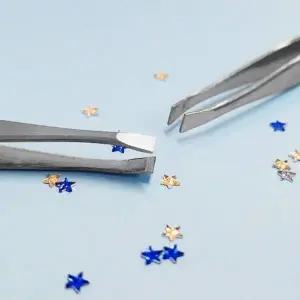 고품질 속눈썹 부착용 네일 정밀 스티커 핀셋 눈썹정리 (WFKAMOY)