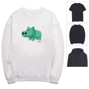 키밍 맨투맨 후드티 초록 하마 남성 티셔츠 WAE4B21