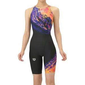 아레나 여자 공인 선수용 반전신 수영복 5부 F165742