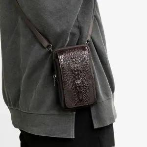 [하프클럽/]데일리백 미니크로스백 유행안타는 남성가방 703C가죽