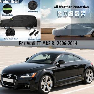 [호환품]아우디 호환 TT Mk2 8J 2006-2014용 야외 보호 풀카 커버 스노우 선쉐이드 방수 방진 외부 차량 액