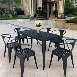 철제 야외 테이블 엔틱 카페 세트 발코니 의자 심플 베란다