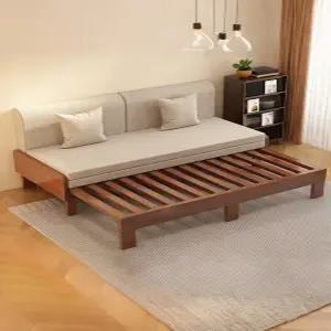 확장형 프레임 원목 소파베드 접이식 원룸 쇼파침대 싱글 평상 침대프레임 깔판 수납 확장