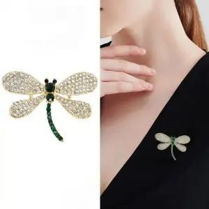 [하프클럽/]잠자리 큐빅 추천 브로치 패션 꾸안꾸 액세서리