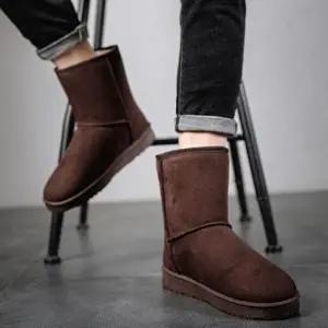 남성 겨울 방한 부츠 캐주얼 남자 미들 신발 털 방한화 남자겨울신발 털신발 부츠 남성겨울신발