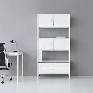 [하프클럽/]철제 수납장 책장 서랍 수납 선반장 사무실 다용도수납장