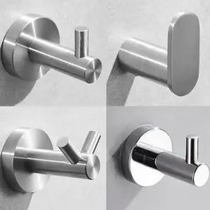 스탠 SUS304 무광 유광 벽옷걸이 모자걸이 욕실 다용도 타공 후크 벽걸이 벽고리