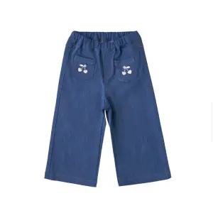 밍크뮤ch 체리포켓자수데님 팬츠(백일돌조카선물어린이집등원룩) (3611541005)